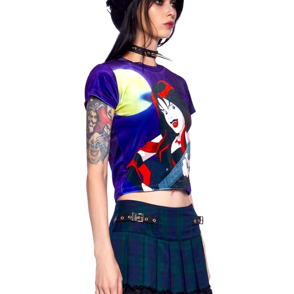 DK Scooby Doo Thorne Hex Girl Velvet Top - Picture 5 of 7